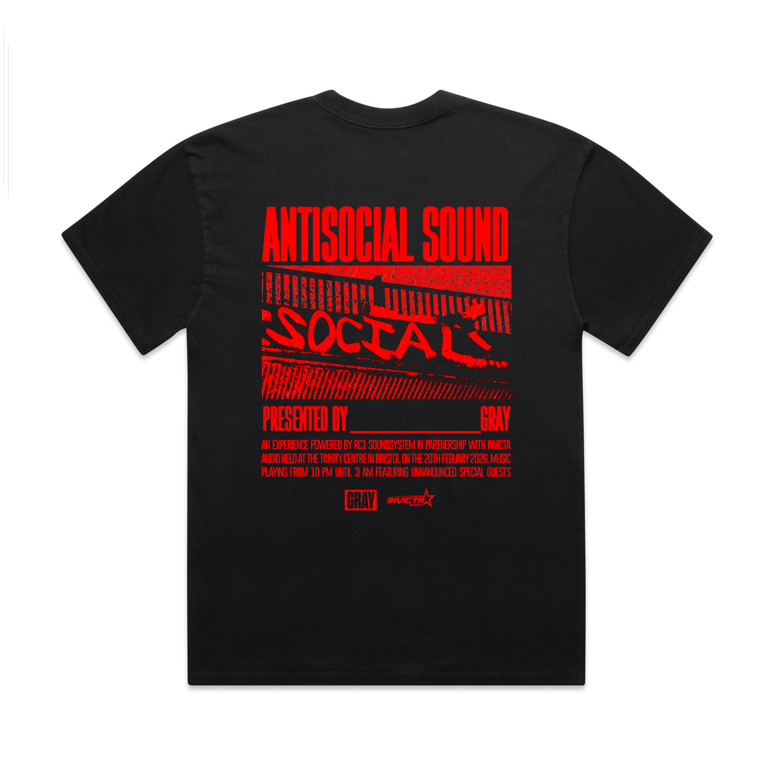 Short sleeve t-shirt black / red