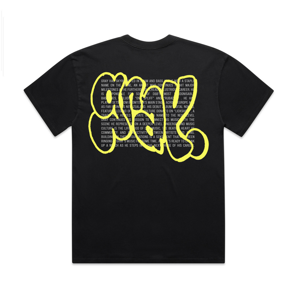 Short sleeve t-shirt black / yellow