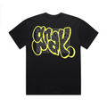 Short sleeve t-shirt black / yellow