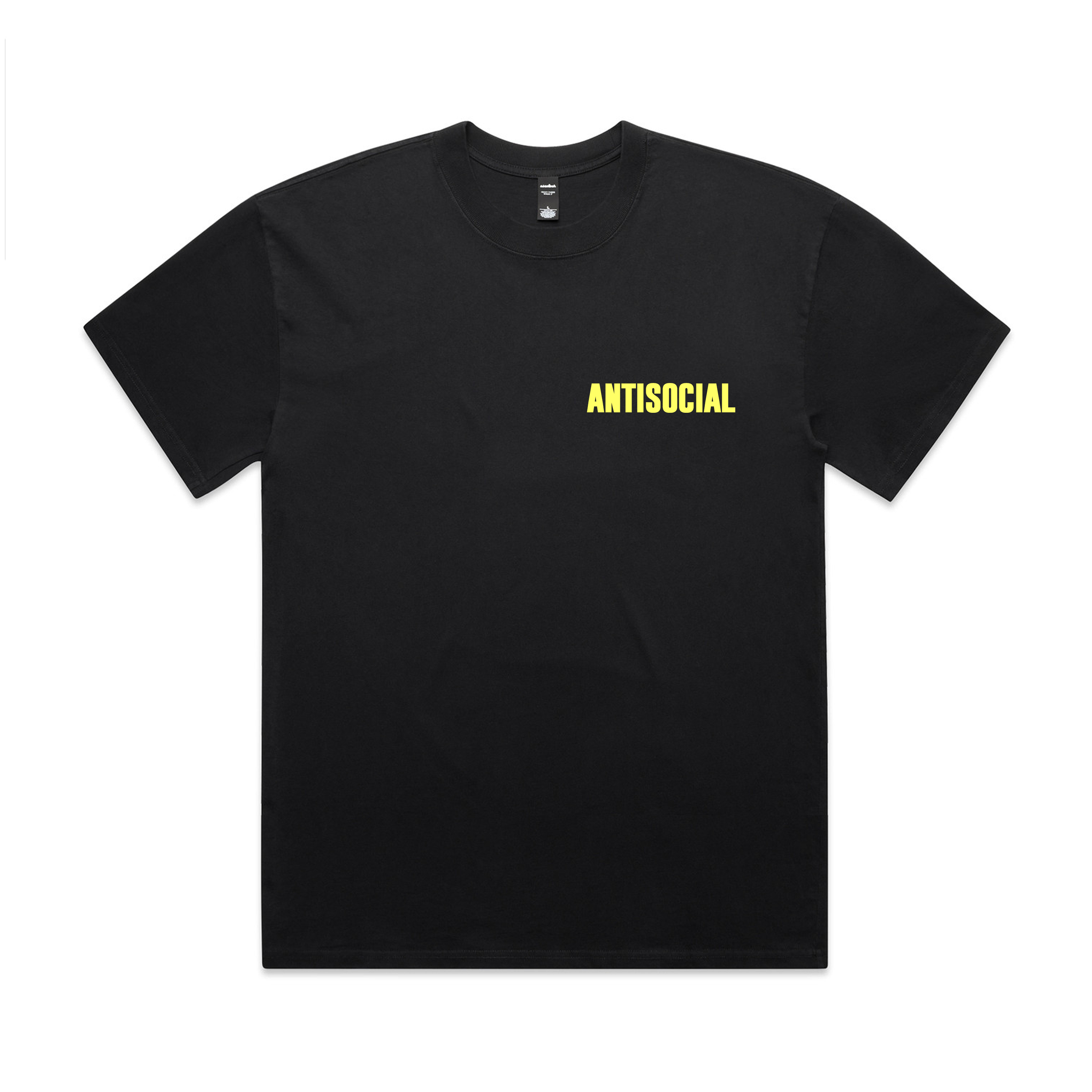 Short sleeve t-shirt black / yellow